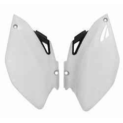 PLAQUES LATERALES BLANC YAMAHA YZF250/450 2006-2009
