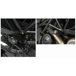Tampons protection noir Ducati Diavel 1200 2013-2018