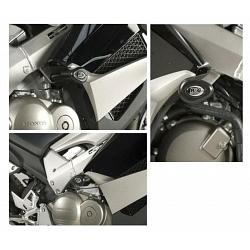 Tampons protection noir Honda VFR800 X Crossrunner 2011-2014
