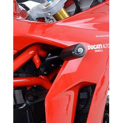 Tampons protection noir sans percage Ducati Supersport 2017-2021