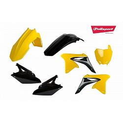 Kit plastiques POLISPORT jaune/noir Suzuki RM-Z250 2010-2018