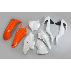Kit plastique orange/noir/blanc KTM 250/300 EXC TPI 2018-2022