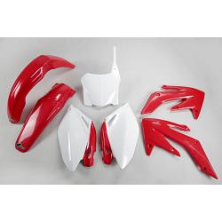 Kit plastique rouge/blanc HONDA CRF 250 R 2008-2009