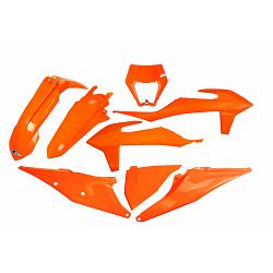 Kit plastiques orange KTM 250/300 EXC TPI 2018-2022