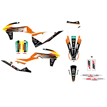 Kit deco BLACKBIRD Replica Trophy 21 KTM 250 EXC-F 2020-2023