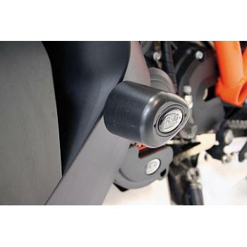 Tampons protection noir KTM RC8 1190/R/R Track 2009-2016