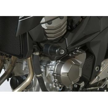 Tampons protection noir Kawasaki Z800 2013-2016