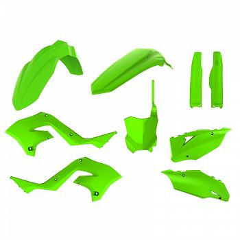 Kit plastiques Restyle vert citron Kawasaki KX125/250 2003-2008
